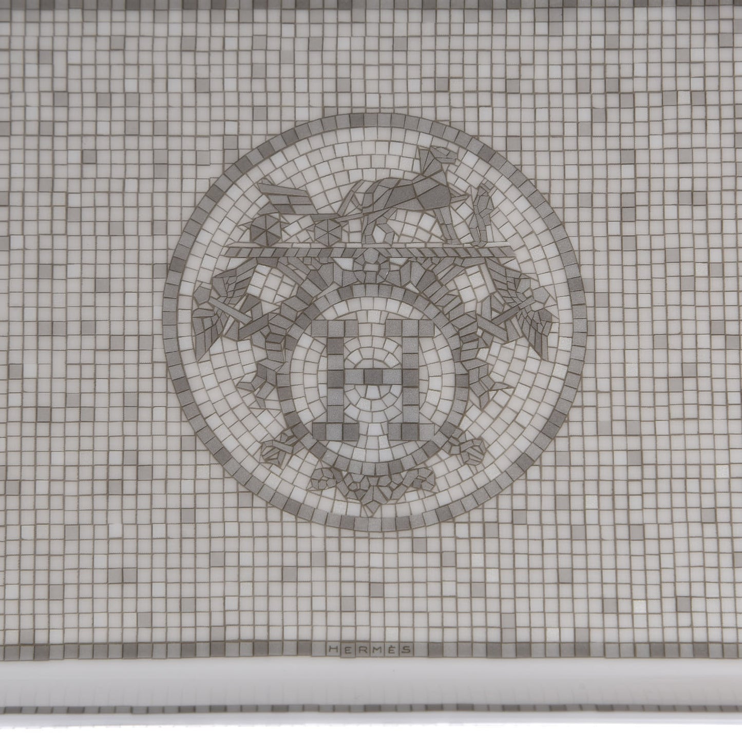 Porcelain Mosaique Au 24 Sushi Plate Platine