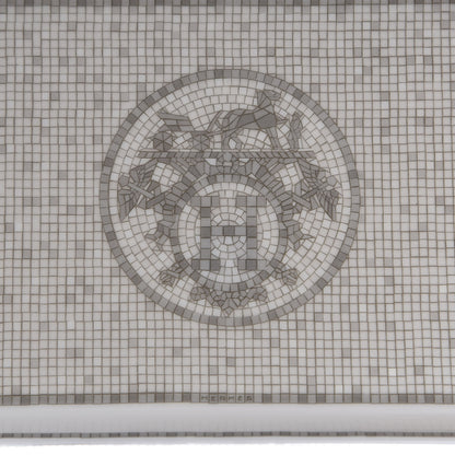 Hermes Porcelain Mosaique Au 24 Sushi Plate Platine 4 of 5