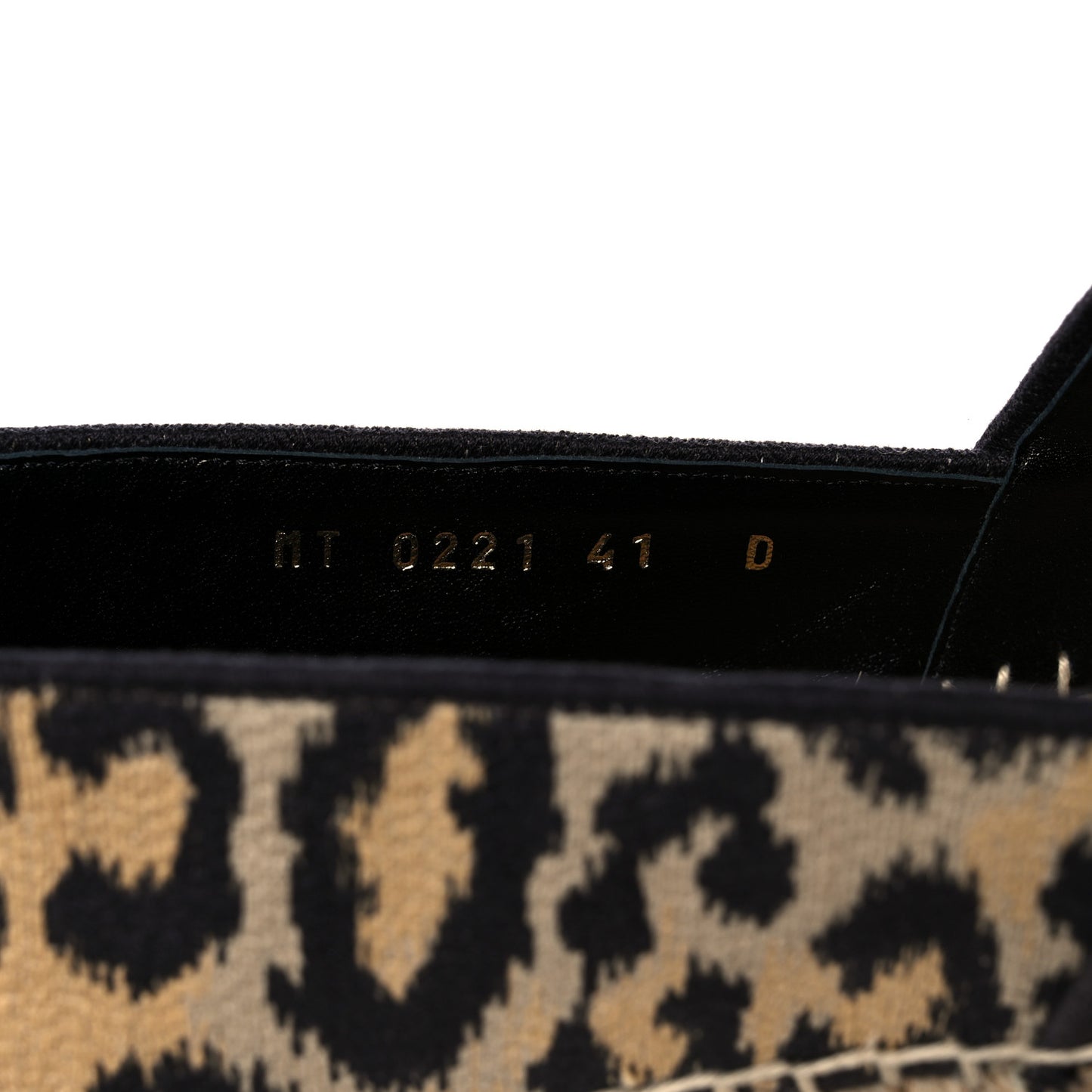 Cotton Embroidered Leopard Print Granville Espadrille 41 Natural