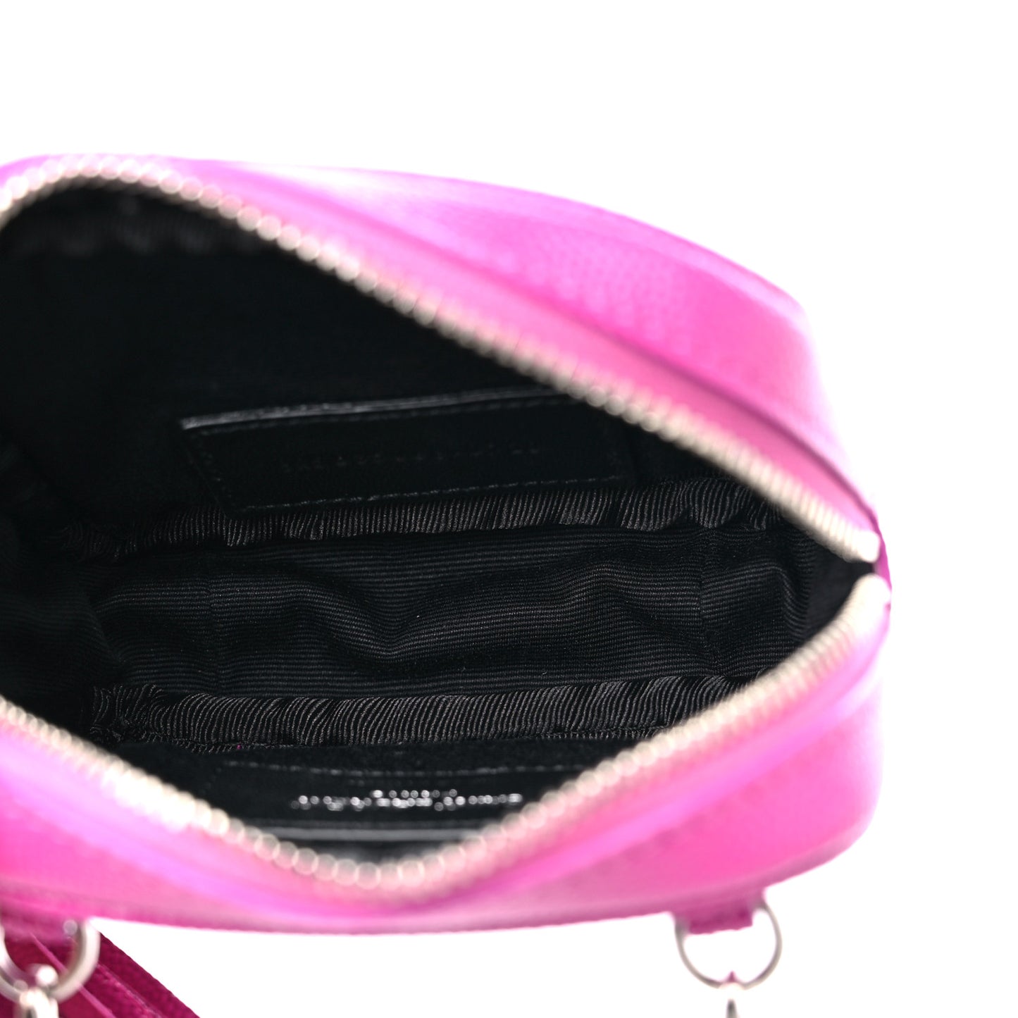 Grain De Poudre Matelasse Monogram Baby Lou Camera Bag Electric Fuxia