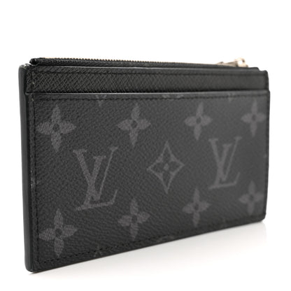 Louis Vuitton Monogram Eclipse Taiga Coin Card Holder 3 of 7