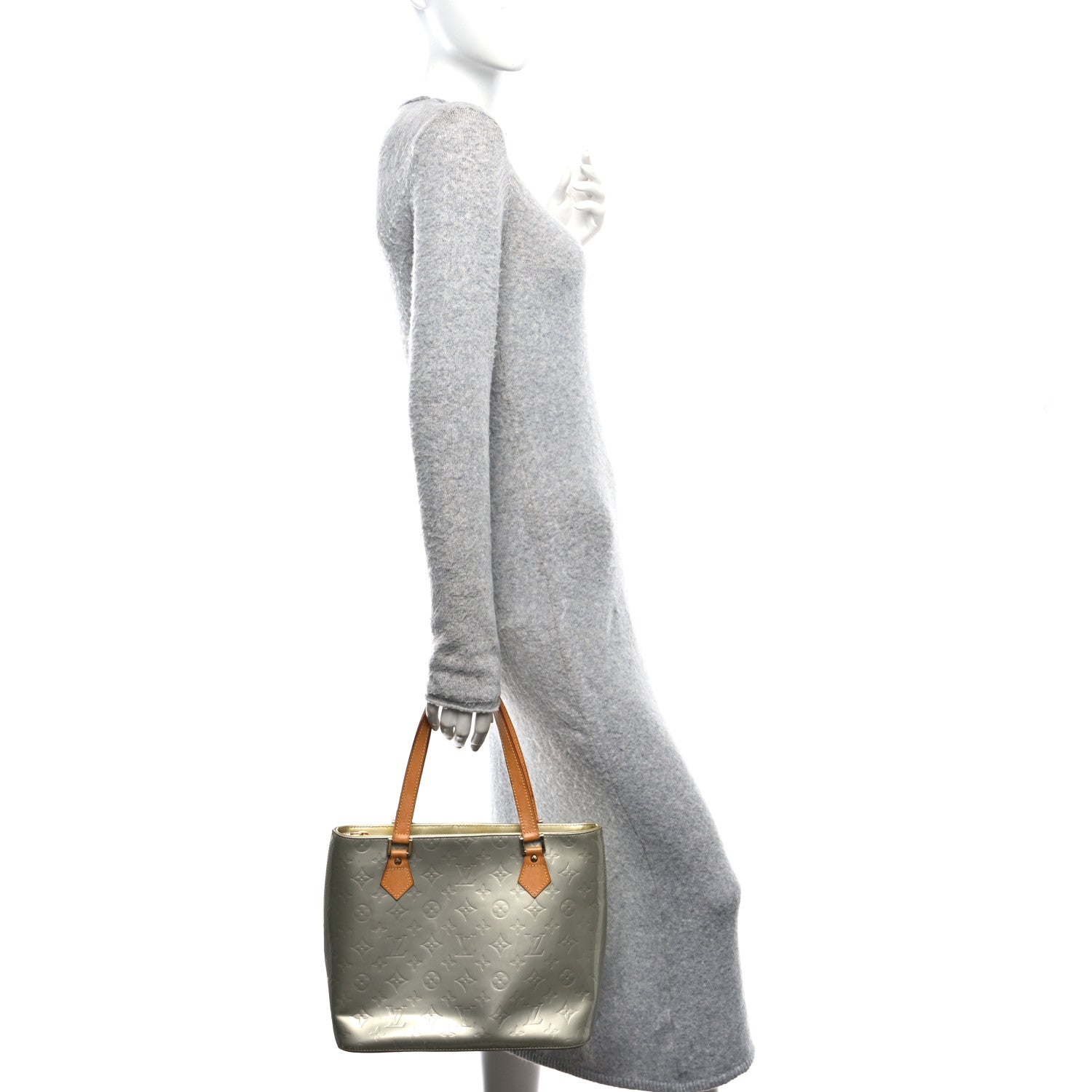Louis Vuitton Vernis Houston Silver 2 of 9