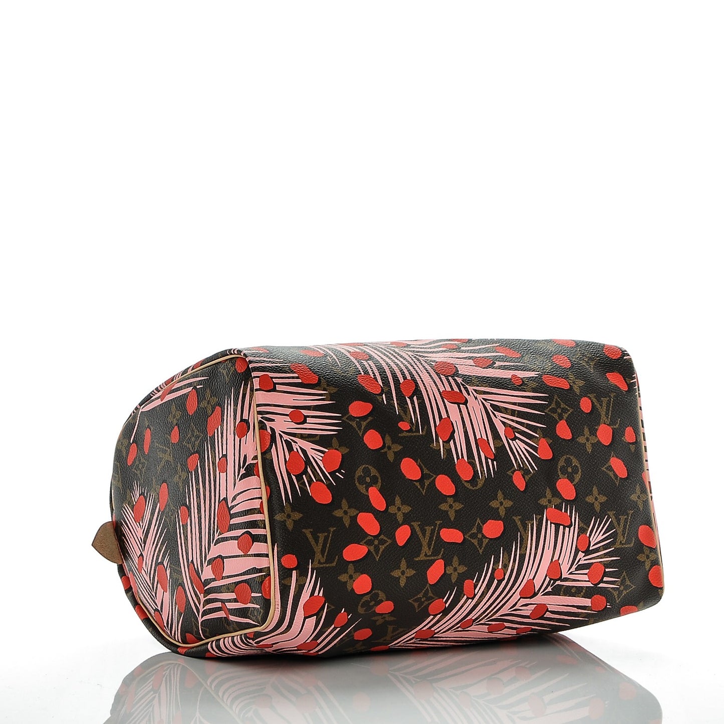 Monogram Jungle Dots Speedy 30 Sugar Pink Poppy