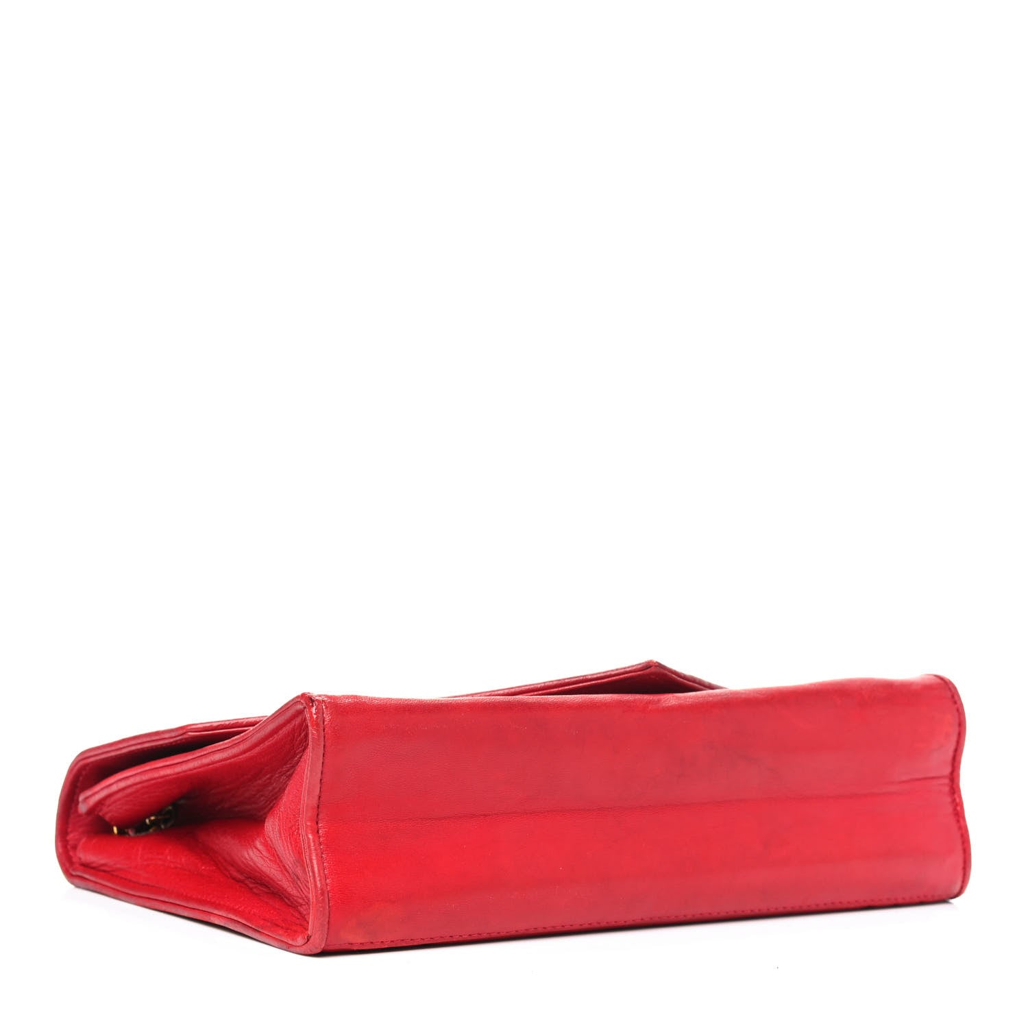 Chanel Lambskin CC Envelope Single Flap Red 3 of 14