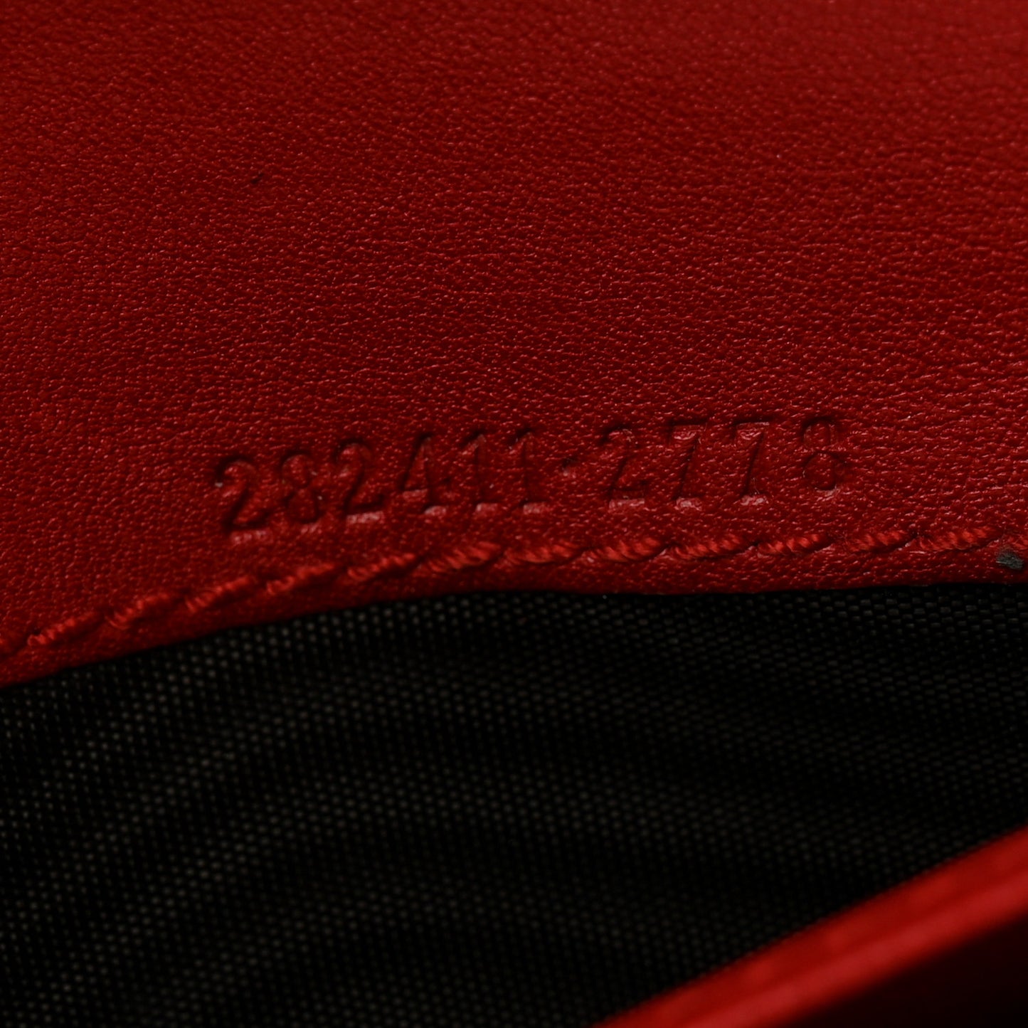 Monogram Script Continental Wallet Red