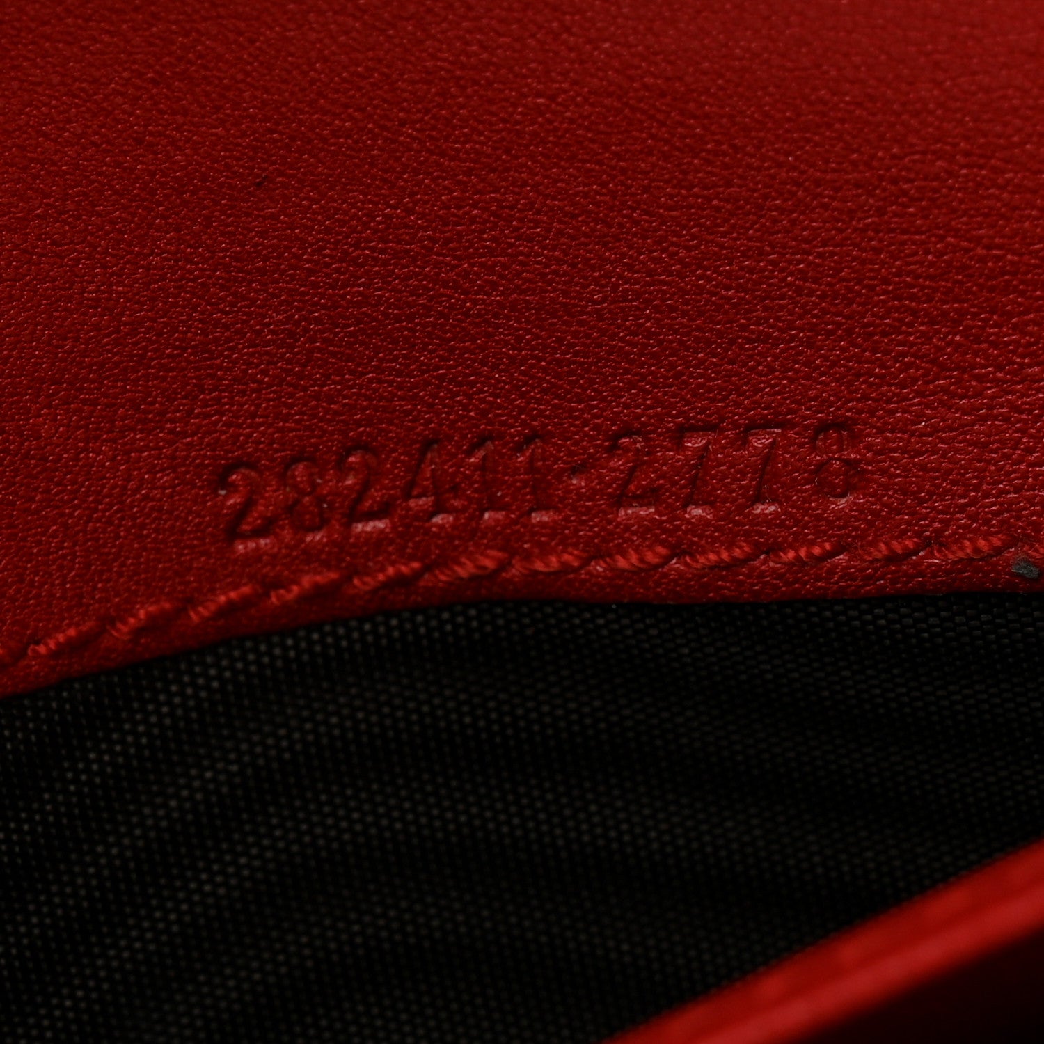 Gucci Monogram Script Continental Wallet Red 7 of 10