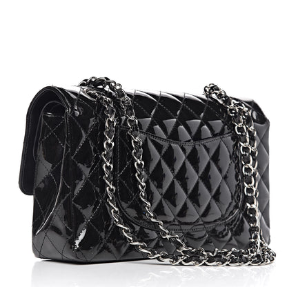 Chanel Patent Quilted Medium Double Flap Black 3 of 17
