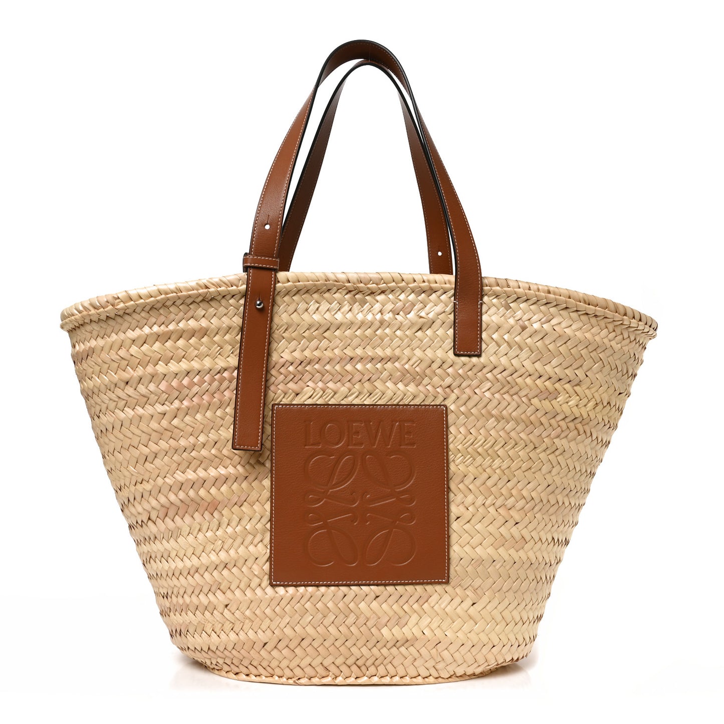 Raffia Large Basket Tote Bag Natural Tan