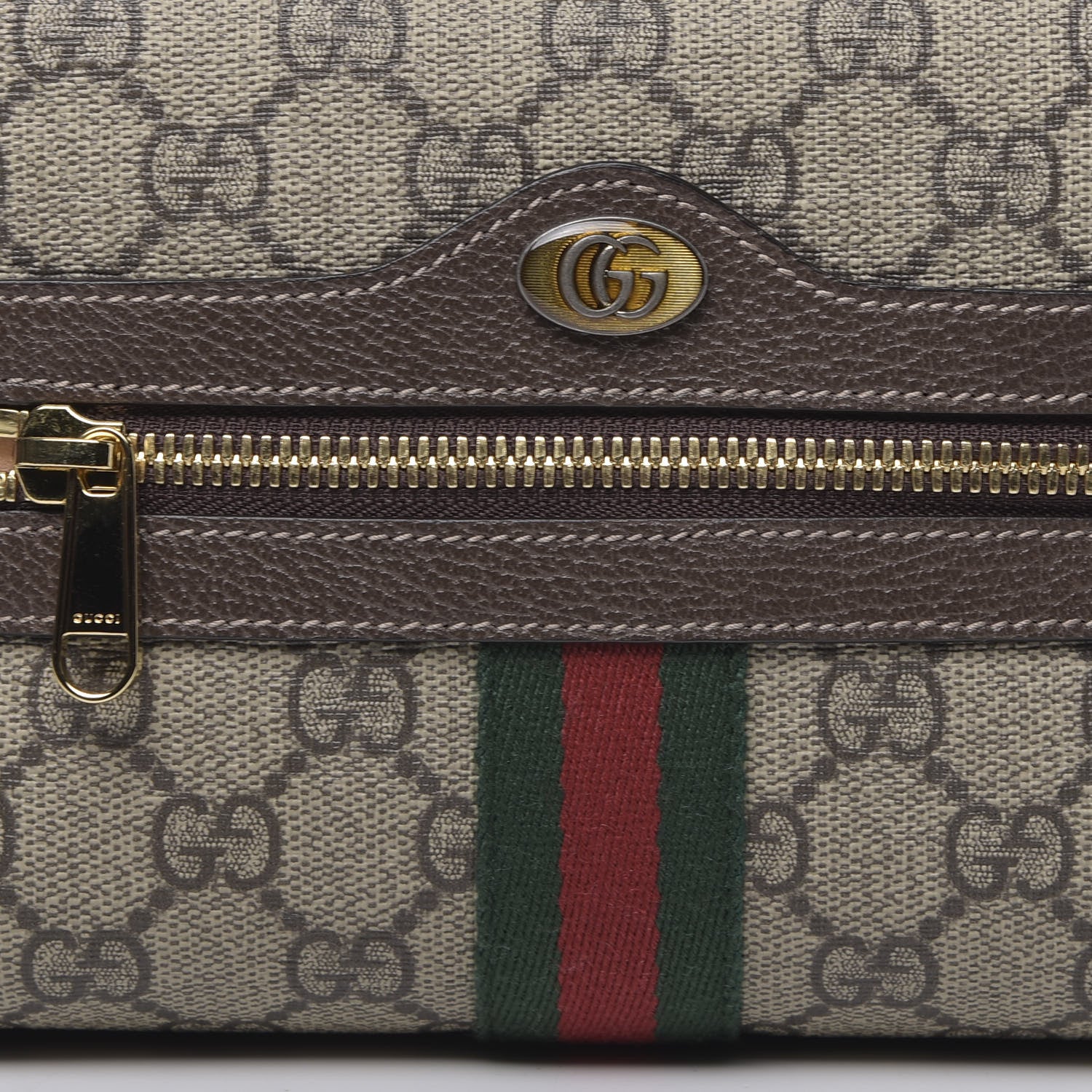 Gucci GG Supreme Monogram Small Ophidia Belt Bag 65 26 Dark Brown 10 of 10