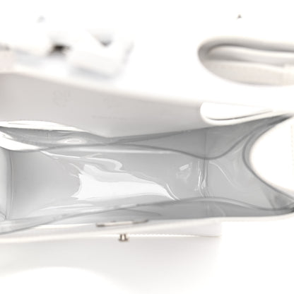 Off-White Calfskin Jitney 2.8 Meteor Shower Top Handle Bag White 5 of 12