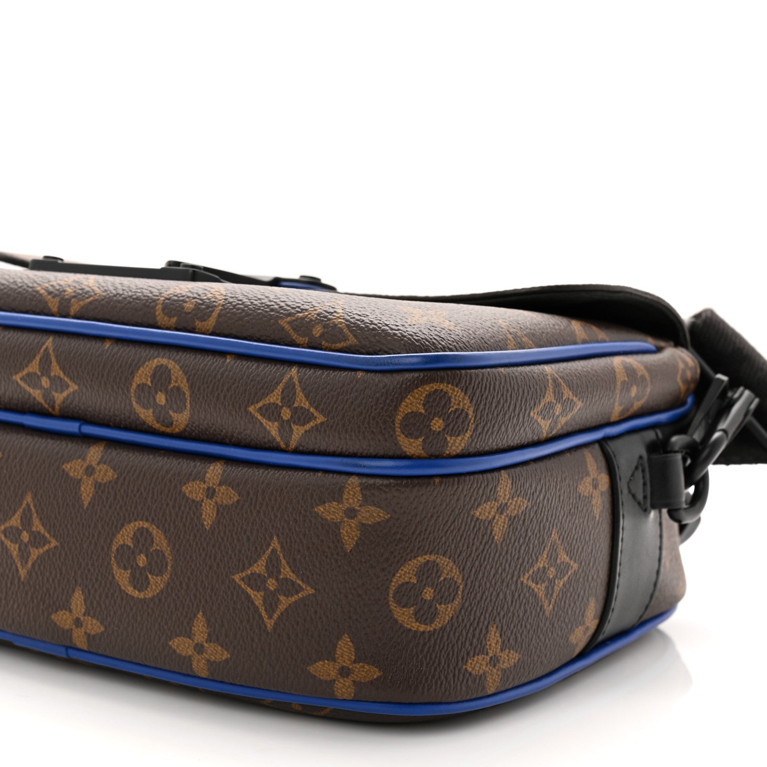 Louis Vuitton Monogram Macassar S Lock Messenger Blue 1826183