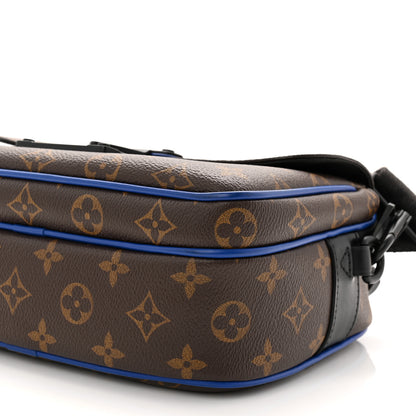 Louis Vuitton Monogram Macassar S Lock Messenger Blue 9 of 11