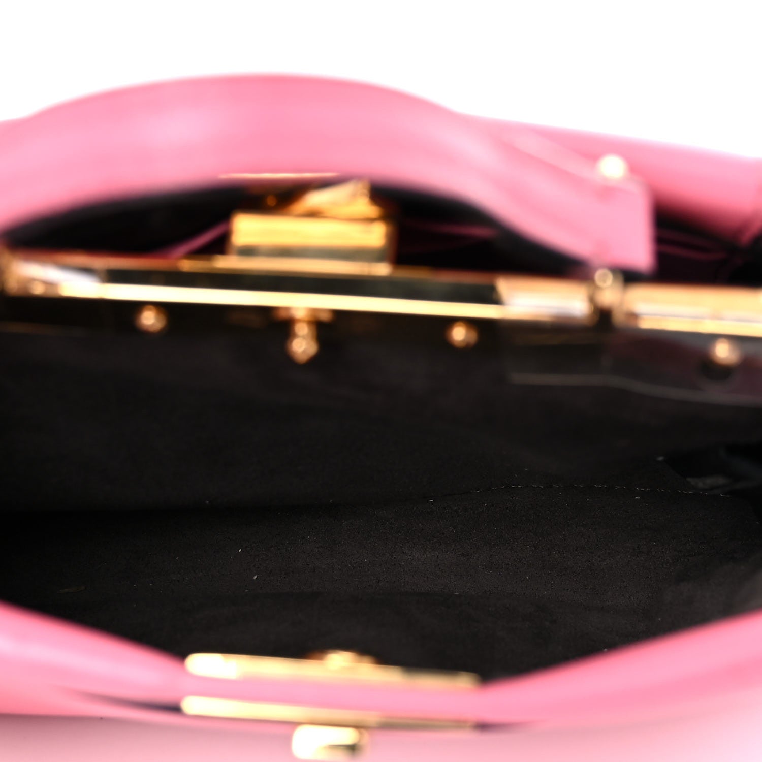 Fendi Shiny Nappa Micro Peekaboo Iconic Satchel Rosa Fluo 6 of 16