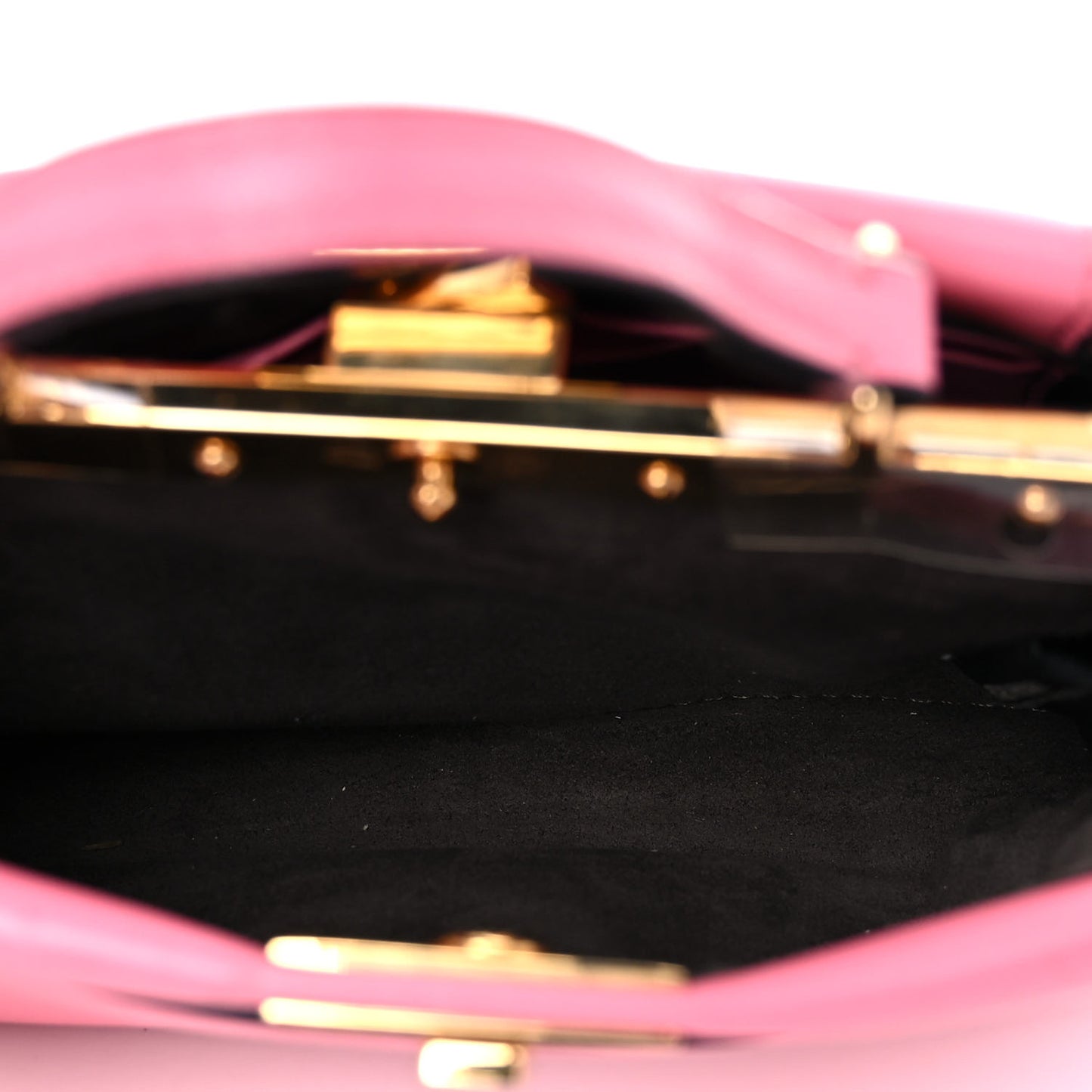 Shiny Nappa Micro Peekaboo Iconic Satchel Rosa Fluo