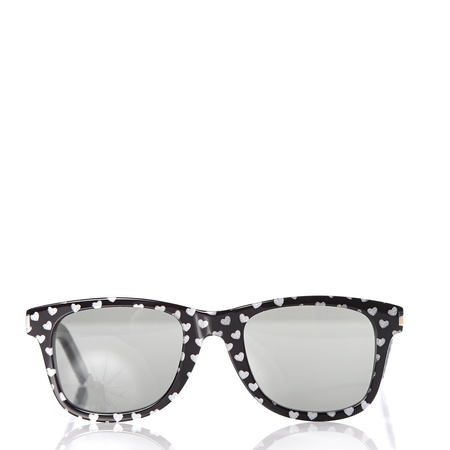 Saint Laurent Square Heart Sunglasses SL51 Black 2 of 8