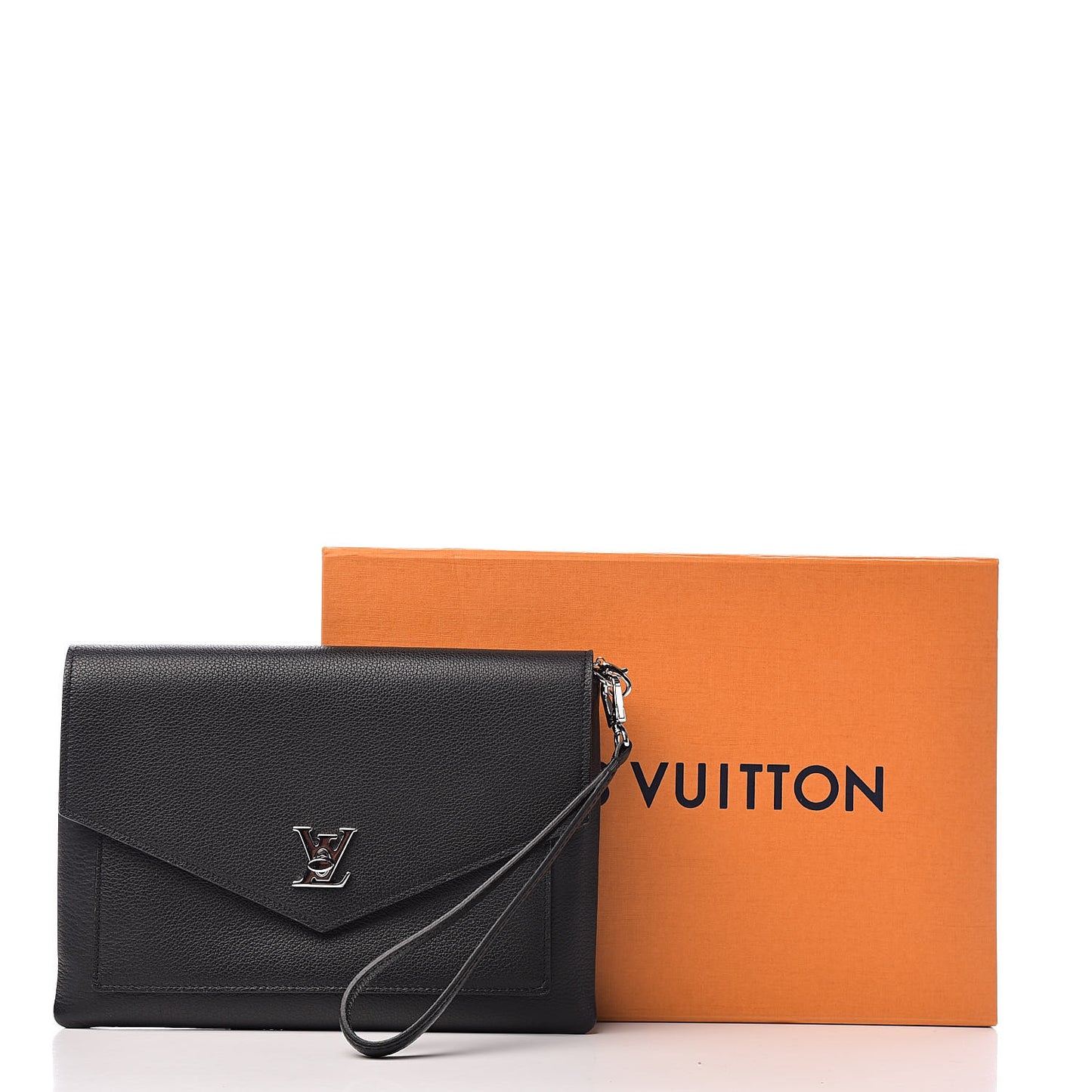 Soft Calfskin My Lockme Pochette Black