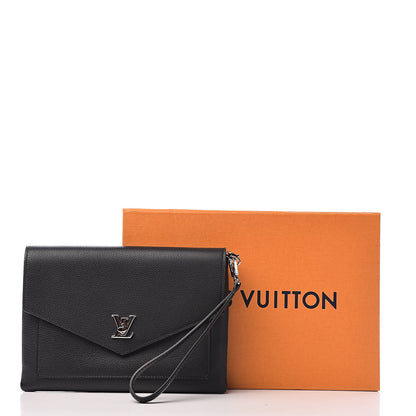 Louis Vuitton Soft Calfskin My Lockme Pochette Black 9 of 9