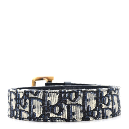 Christian Dior Oblique Diorquake Belt 80 32 Blue Multi 2 of 5