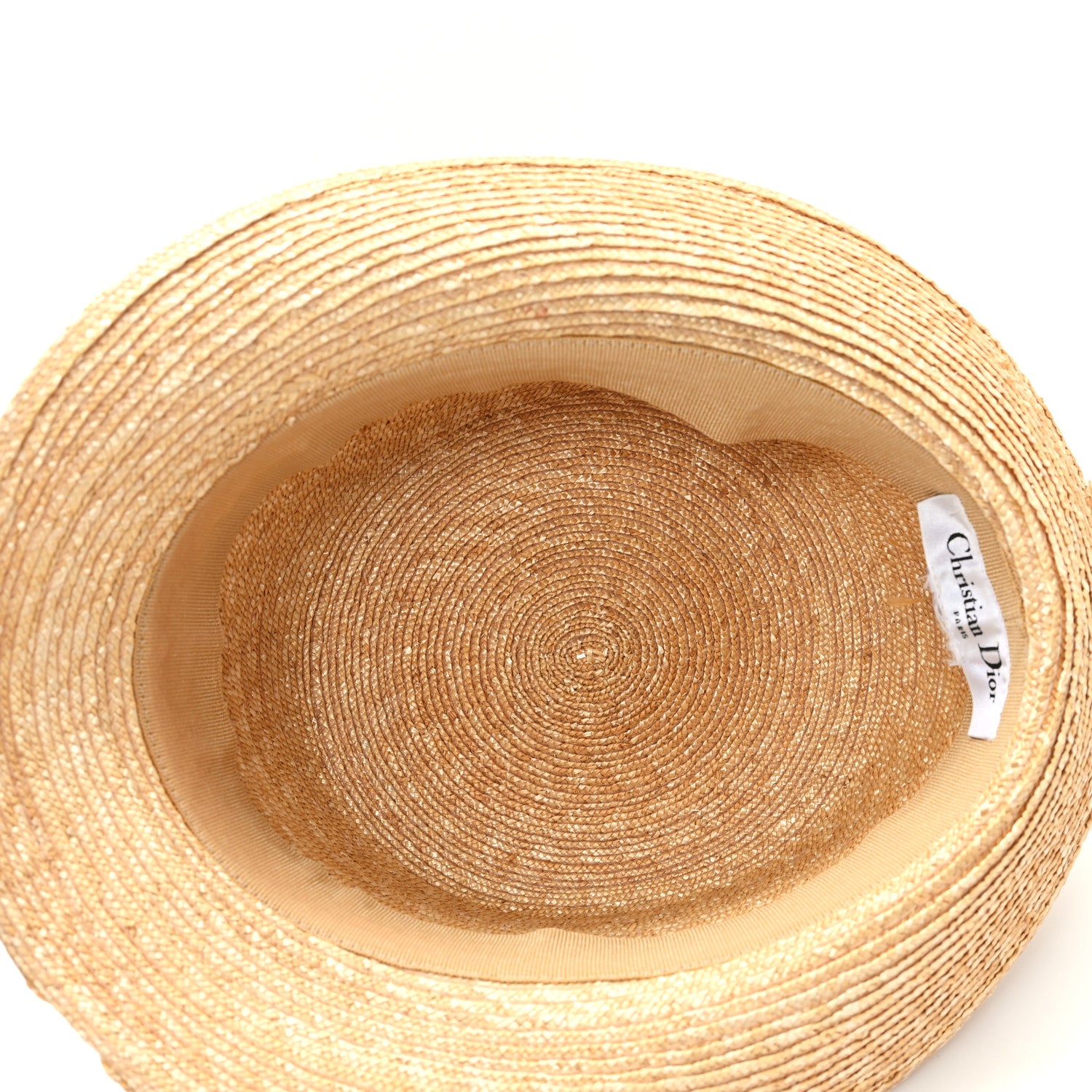 Christian Dior Straw Bucket Hat Natural 7 of 8