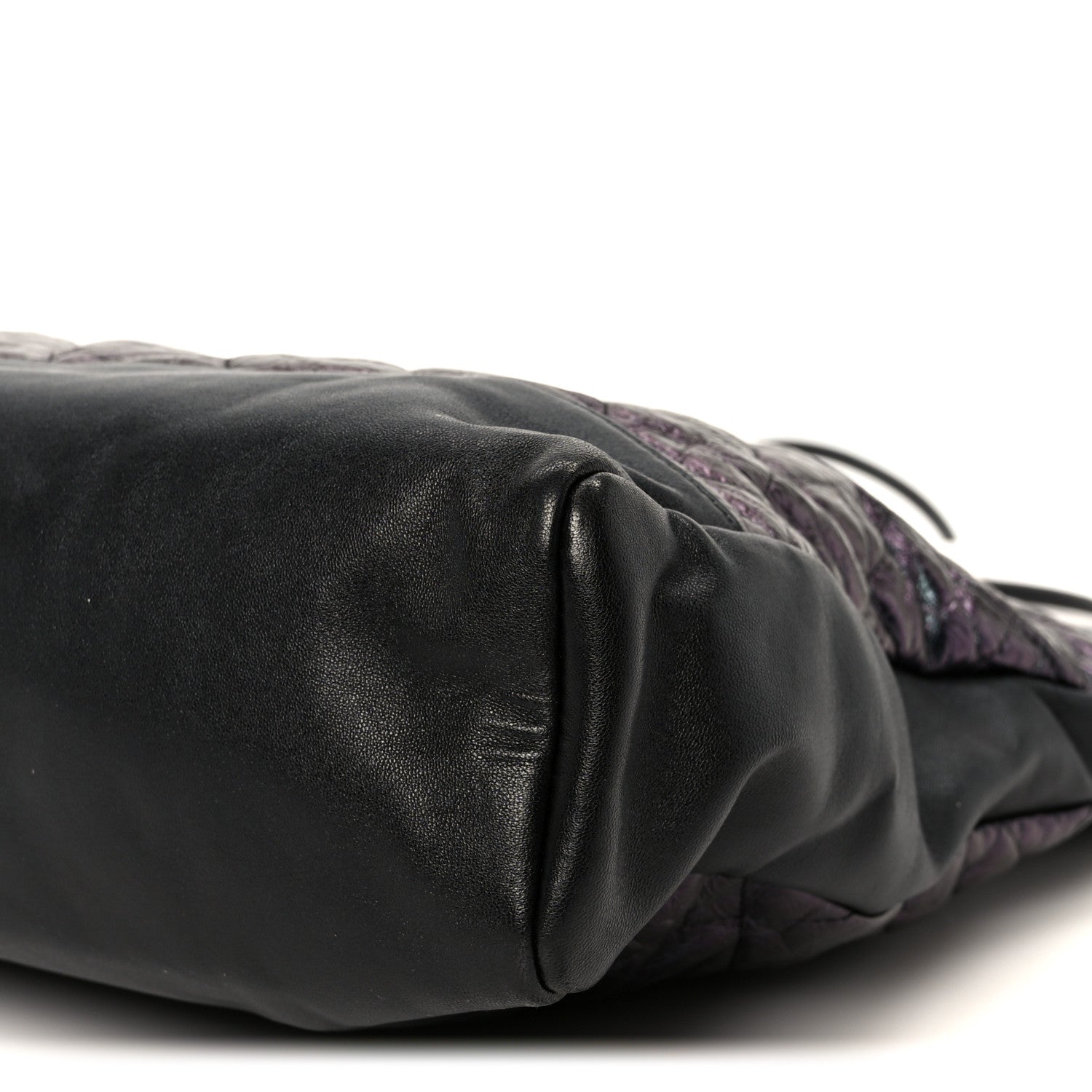 Chanel Crumpled Calfskin Quilted 31 Large Shopping Bag Black 10 of 10