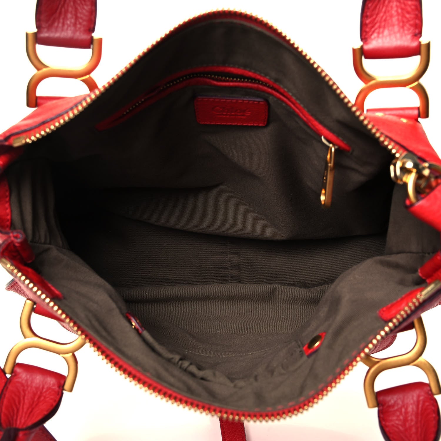 Chloe Calfskin Medium Marcie Satchel Red 5 of 9