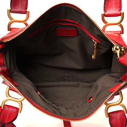 Chloe Calfskin Medium Marcie Satchel Red 5 of 9