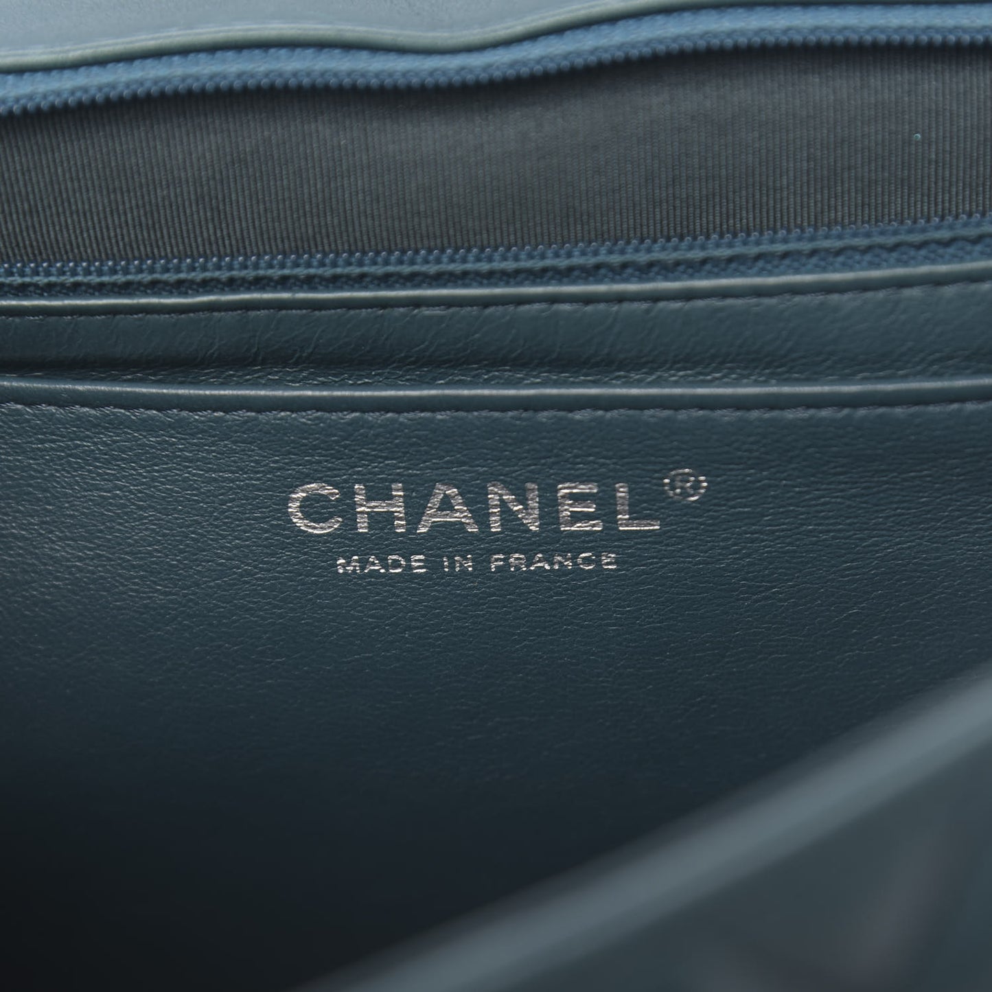 Lambskin Quilted Jumbo Single Flap Turquoise