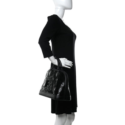 Louis Vuitton Patent Calfskin Laced Monogram Alma PM Black 2 of 11