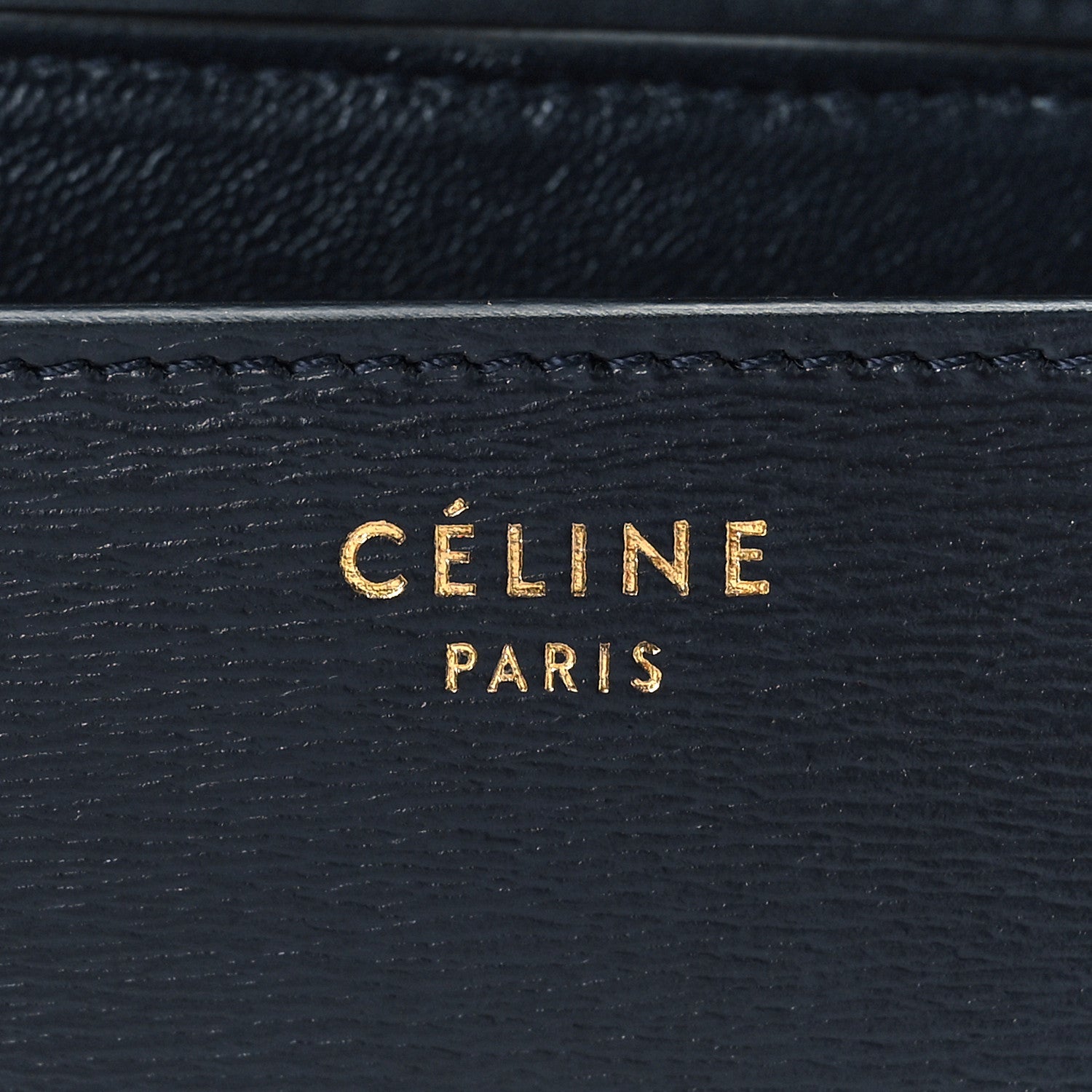 Celine Liege Calfskin Medium Classic Box Flap Bag Dark Blue 7 of 9