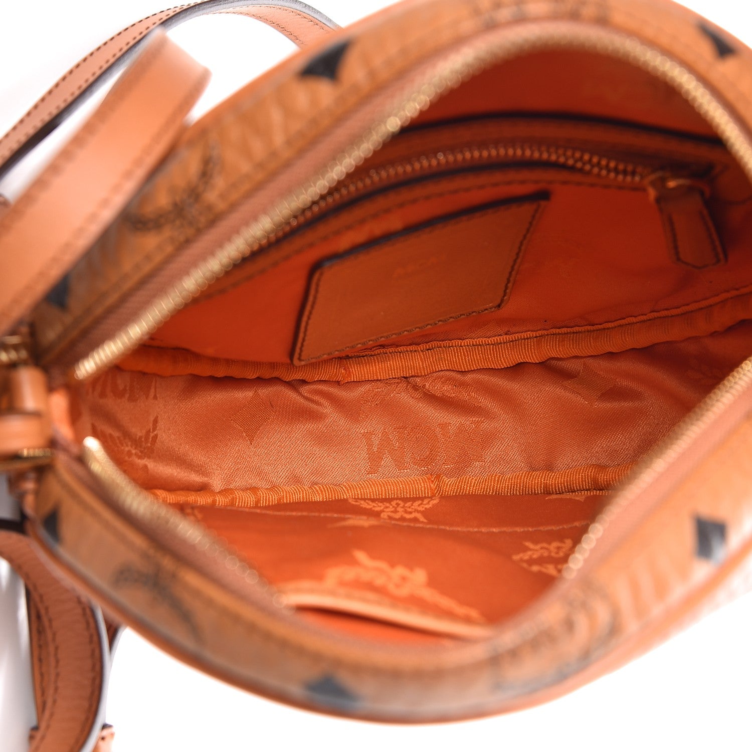 MCM Visetos Medium Heritage Tambourine Cognac 5 of 14