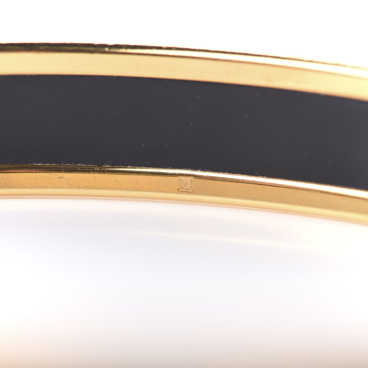 Enamel Printed Narrow Caleche Bracelet 70 Black