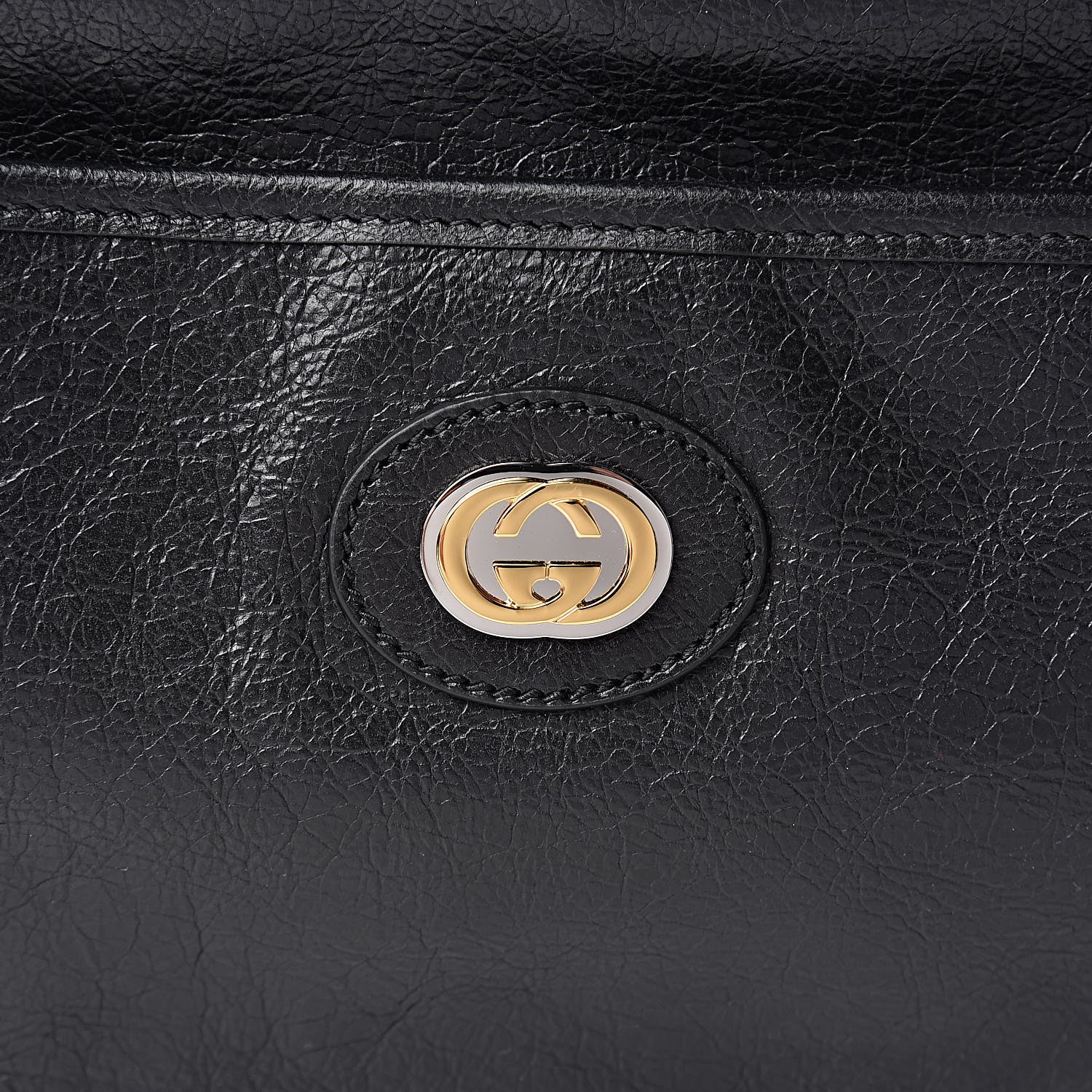 Gucci Fluffy Calfskin Morpheus Shoulder Bag Black 8 of 10