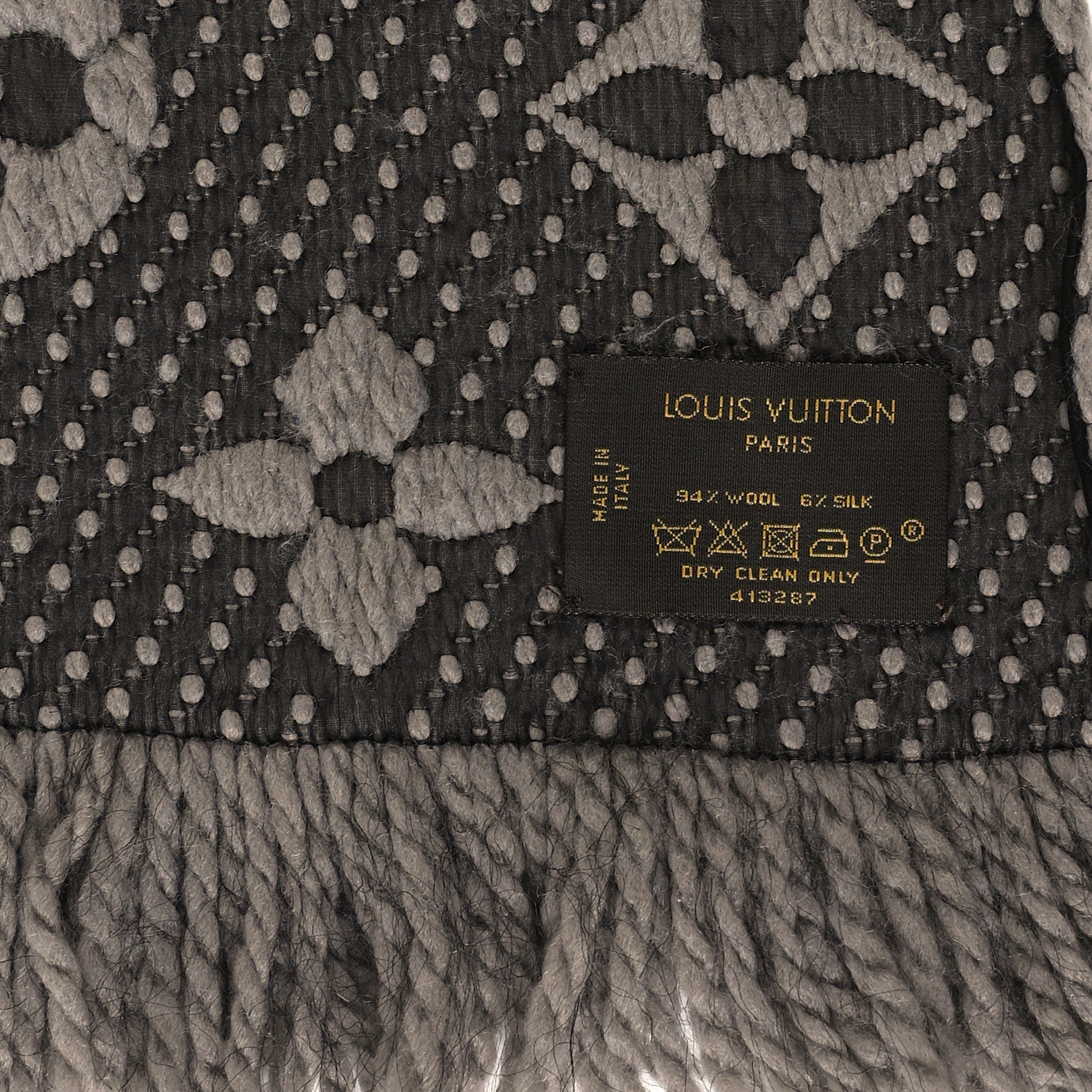Louis Vuitton Wool Silk Logomania Scarf Verone 3 of 3