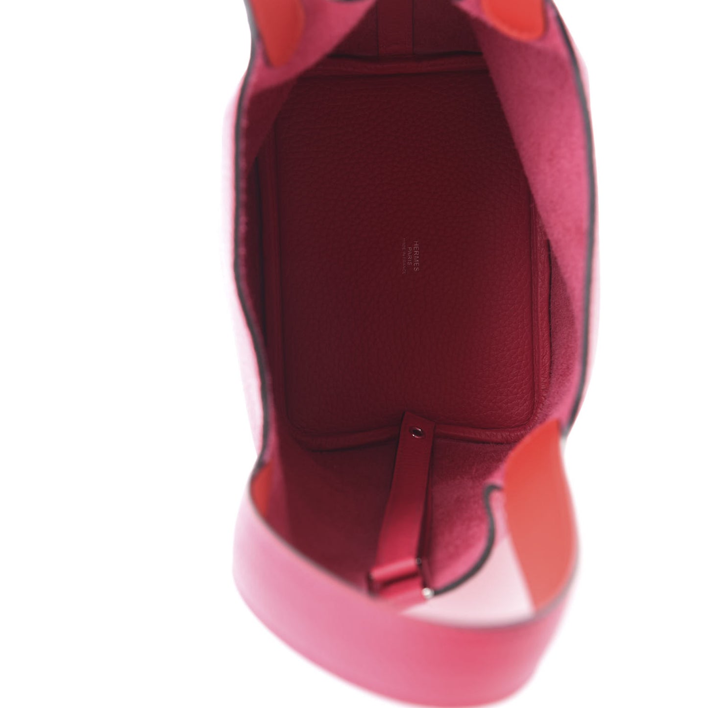 Taurillon Clemence Verso Picotin Lock 18 PM Rose Mexico Rouge De Coeur