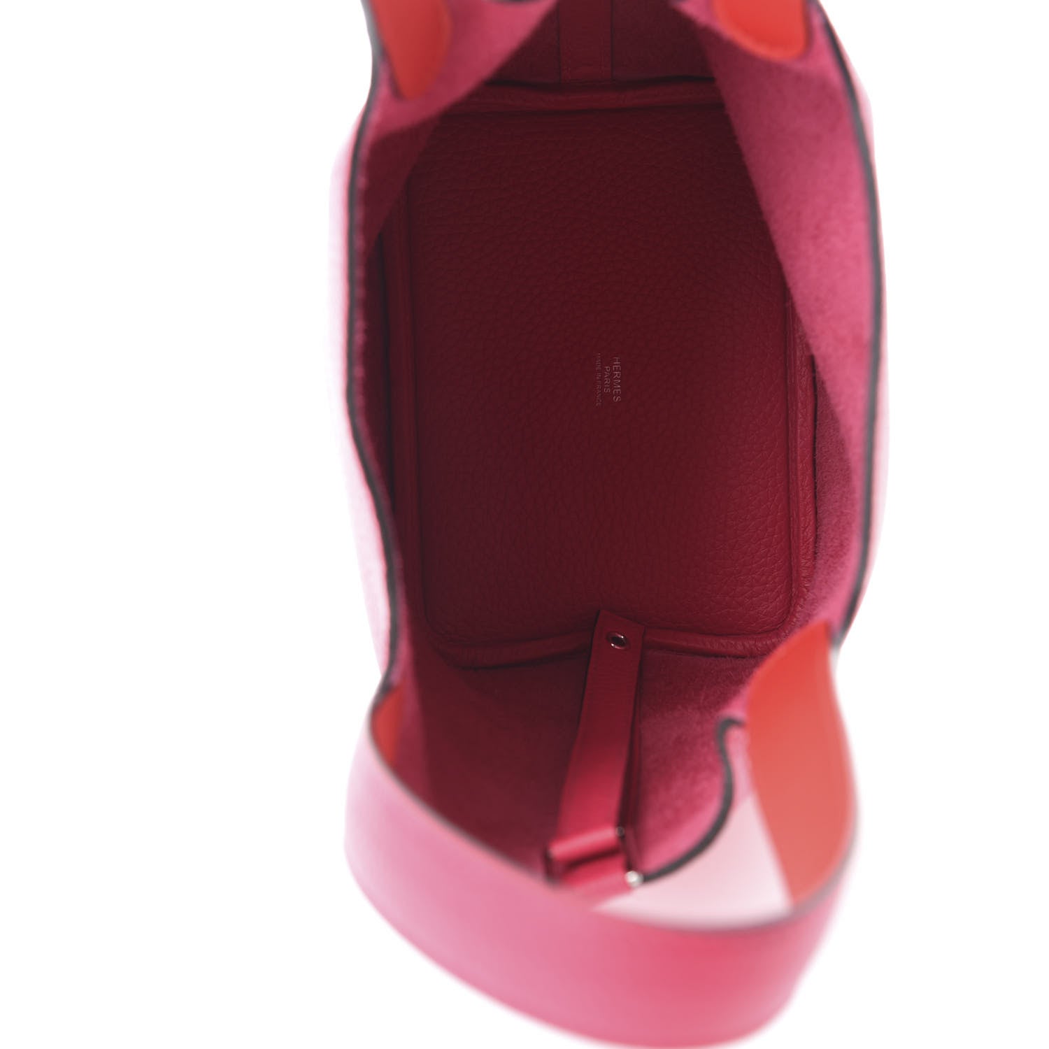 Hermes Taurillon Clemence Verso Picotin Lock 18 PM Rose Mexico Rouge De Coeur 5 of 11