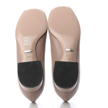 Gucci Nappa Crystal Interlocking G Ballet Flats 36.5 Dark Cipria 5 of 10