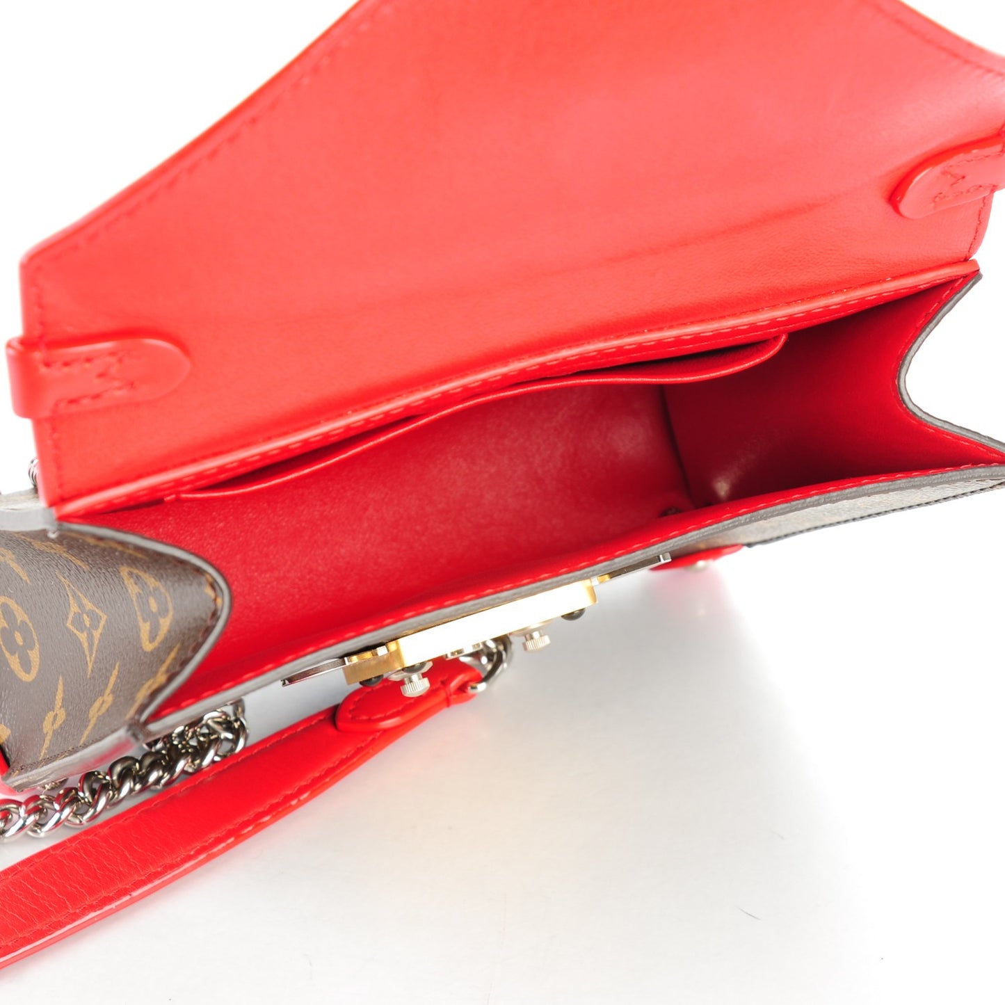 Monogram Tribal Mask Pochette PM Rouge