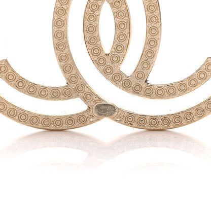 Chanel Crystal CC Brooch Light Gold 3 of 3