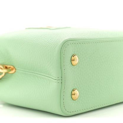 Louis Vuitton Taurillon Mini Capucines Vert Pomme 8 of 9