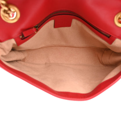 Gucci Calfskin Matelasse Small GG Marmont Shoulder Bag Hibiscus Red 5 of 12