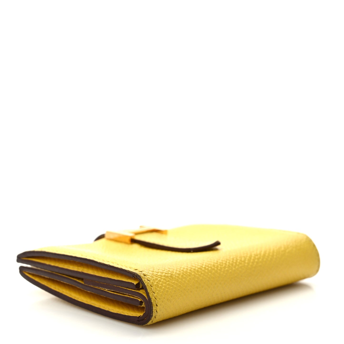 Epsom Mini Bearn Wallet Jaune Ambre