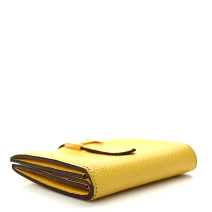 Hermes Epsom Mini Bearn Wallet Jaune Ambre 4 of 8