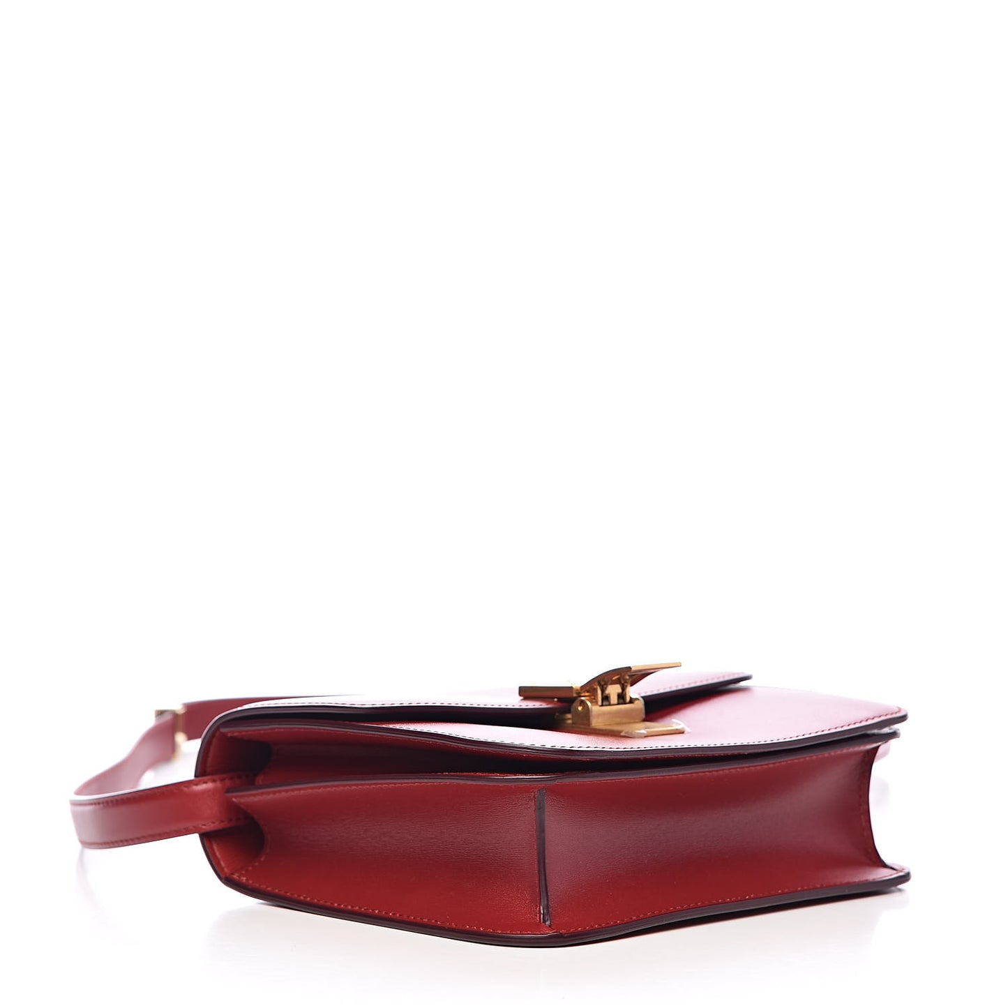 Box Calfskin Teen Classic Box Flap Bag Red