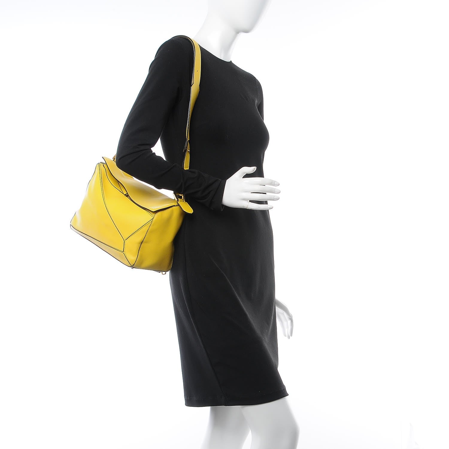 Loewe Calfskin Medium Bag Yellow 2 of 14