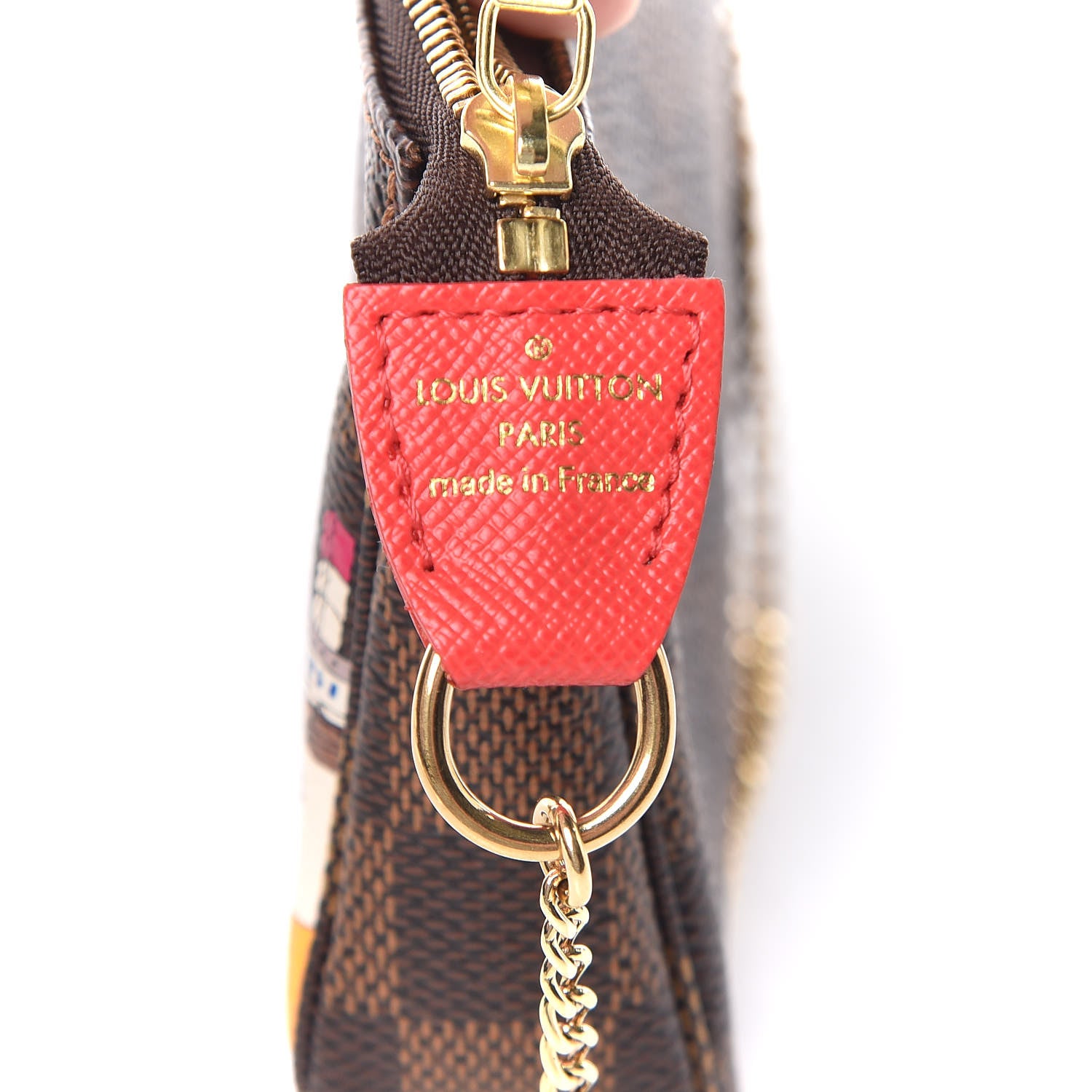 Louis Vuitton Damier Ebene 2016 Christmas Animation Mini Pochette Accessories 6 of 7