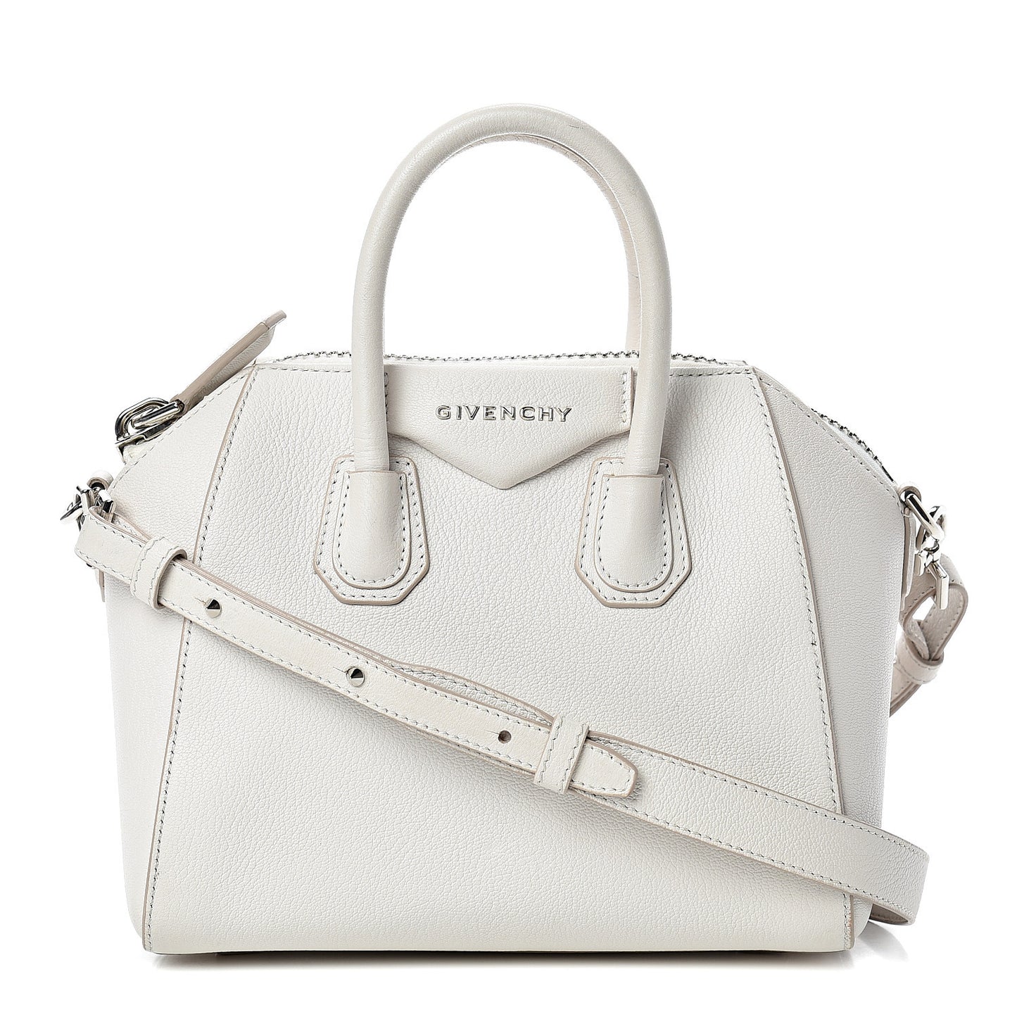 Sugar Goatskin Mini Antigona White