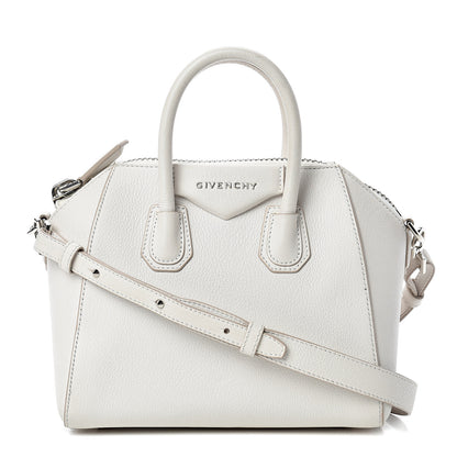 Givenchy Sugar Goatskin Mini Antigona White 1 of 16