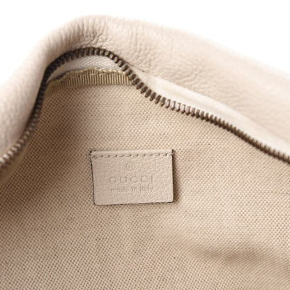 Gucci Grained Calfskin Logo Belt Bag White 6 of 9