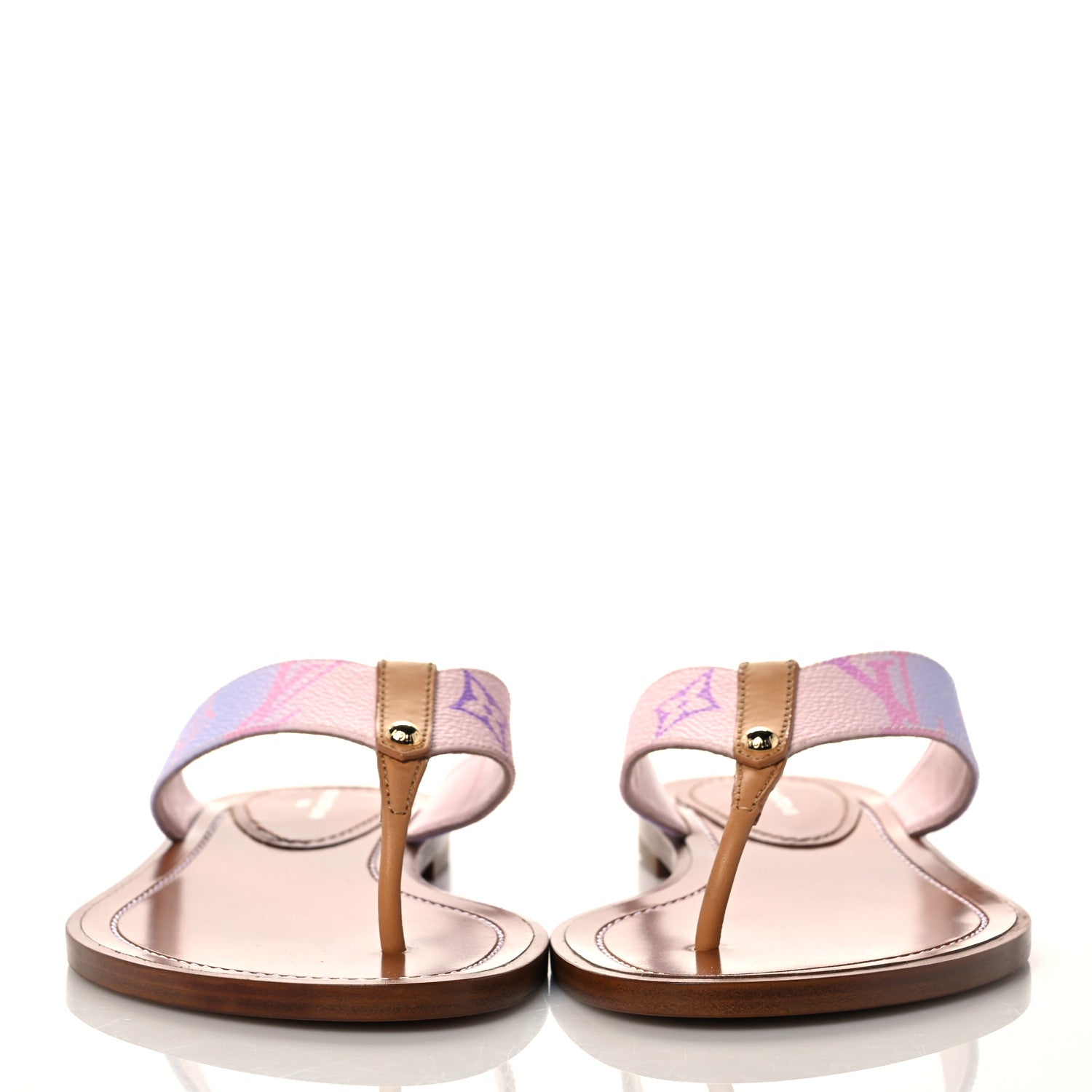 Louis Vuitton Monogram Sunny Flat Thong Sandals 36 Rose Clair Pink 2 of 8