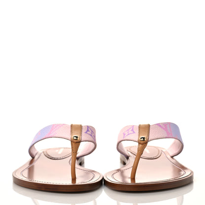 Louis Vuitton Monogram Sunny Flat Thong Sandals 36 Rose Clair Pink 2 of 8